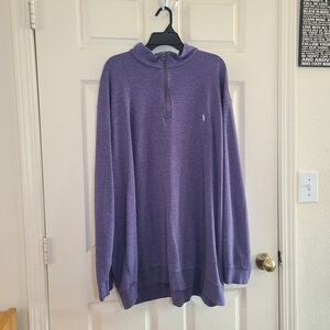 Polo by Ralph Lauren Men’s Purple Half-Zip Sweater